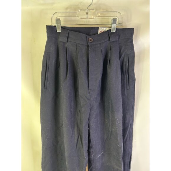 Vintage 90s Wool Pleated High Rise Dress Pants Slacks Money Classy - Picture 2 of 6